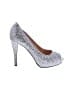 Badgley Mischka Silver Heels Size 8 1/2 - photo 1