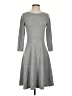Paul Stuart Solid Gray Casual Dress Size 4 - photo 1