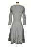 Paul Stuart Solid Gray Casual Dress Size 4 - photo 2