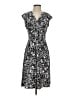 Chaps Print Gray Casual Dress Size S - photo 1