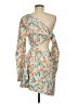 Superdown 100% Polyester Print Orange Cocktail Dress Size M - photo 2