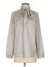 Adrianna Papell 100% Polyester Gray Long Sleeve Blouse Size S - photo 1