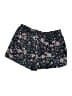 Blue Rain 100% Polyester Floral Black Shorts Size L - photo 2