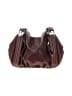 B Makowsky 100% Leather Solid Brown Burgundy Leather Hobo One size - photo 1