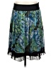 Jonathan Martin 100% Polyester Graphic Blue Casual Skirt Size S - photo 1