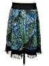 Jonathan Martin 100% Polyester Graphic Blue Casual Skirt Size S - photo 2