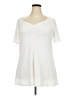 Lane Bryant Ivory Short Sleeve Top Size 22 - 24 Plus - photo 1
