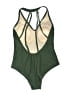Kona Sol Chevron-herringbone Green One Piece Swimsuit Size L - photo 2