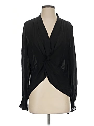Paige Long Sleeve Silk Top (view 1)