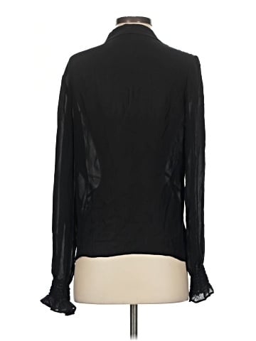 Paige Long Sleeve Silk Top (view 2)
