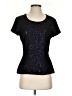 Carlisle 100% Polyester Stars Black Short Sleeve Top Size S - photo 1
