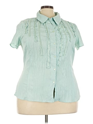 Unique Spectrum Short Sleeve Blouse (view 1)