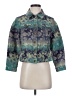 Caribbean Joe Print Blue Denim Jacket Size S - photo 1
