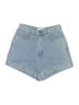 American Apparel 100% Cotton Blue Denim Shorts Size 28 waist - photo 1