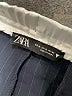 Zara Stripes Blue Casual Pants Size XL - photo 7