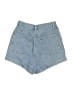 American Apparel 100% Cotton Blue Denim Shorts Size 28 waist - photo 2