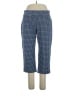 Lands' End Checkered-gingham Blue Casual Pants Size 1X - photo 1