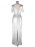 Eliza J Metallic Silver Cocktail Dress Size 14 - photo 2