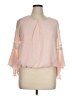 Iz Byer 100% Polyester Pink 3/4 Sleeve Blouse Size XL - photo 1