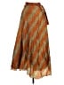 Wevez Paisley Orange Silk Skirt One size - photo 1
