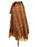 Wevez Paisley Orange Silk Skirt One size - photo 2