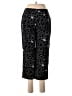 Talbots 100% Cotton Graphic Black Casual Pants Size 6 - photo 2