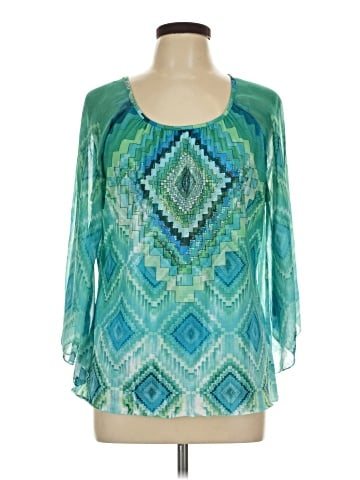 Chico's 3/4 Sleeve T-Shirt (view 1)