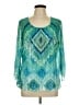 Chico's Teal 3/4 Sleeve T-Shirt Size Lg (2) - photo 1