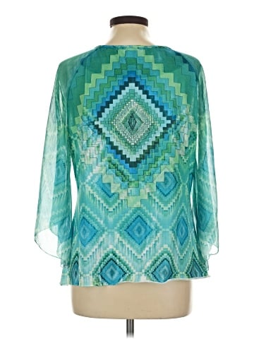 Chico's 3/4 Sleeve T-Shirt (view 2)
