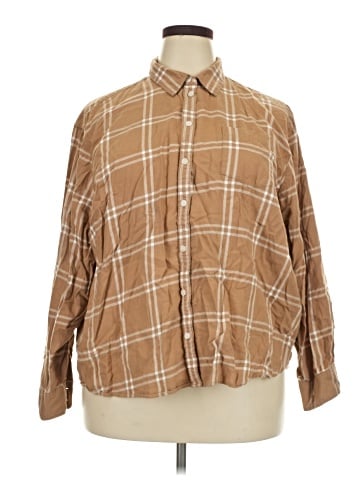 J.Crew Factory Store Long Sleeve Button-Down Shirt (view 1)