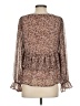Gilli Brown Long Sleeve Blouse Size S - photo 2
