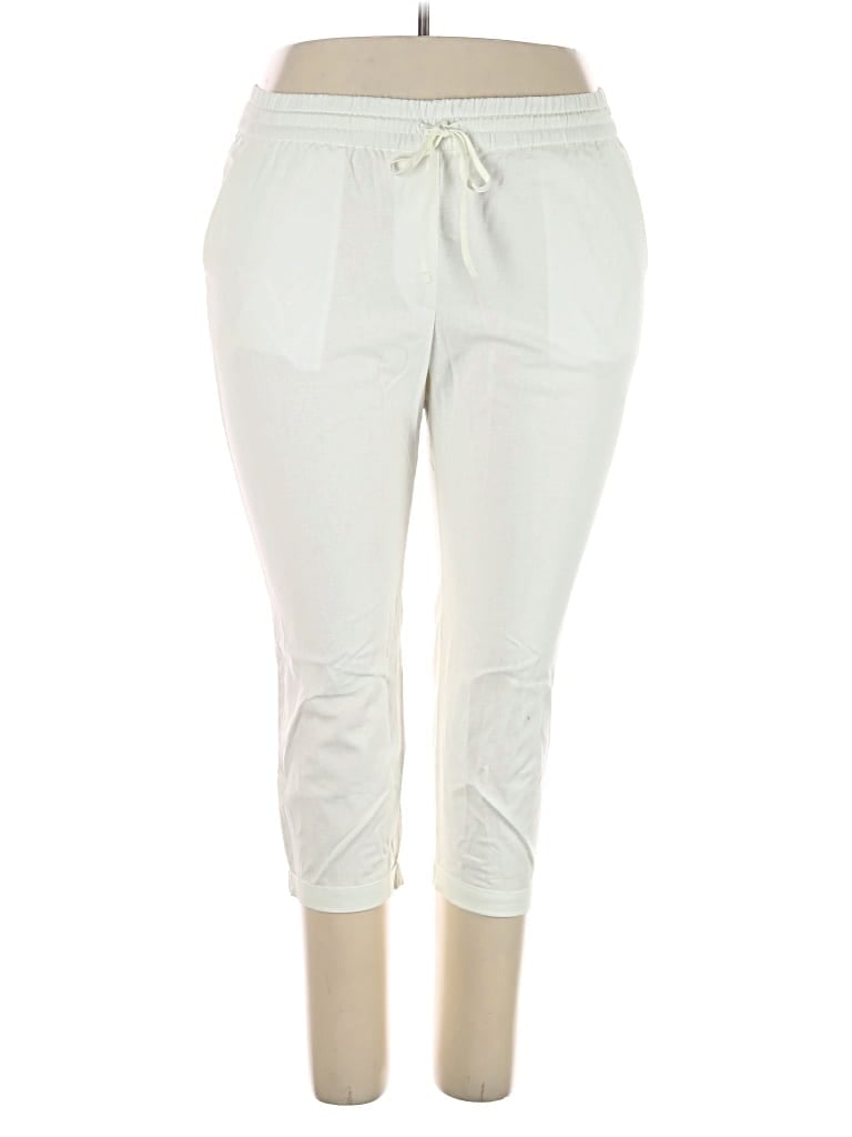 J.crew Factory Store Linen Pants In Ivory