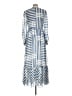 Iris & Ink 100% Polyester Stripes Blue Casual Dress Size 12 - photo 2