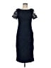JS Collections 100% Polyester Blue Cocktail Dress Size 6 - photo 1