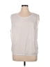 Max Studio Silver Sleeveless T-Shirt Size XL - photo 1