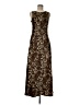 Francesca's 100% Polyester Animal Print Brown Cocktail Dress Size M - photo 1