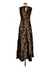 Francesca's 100% Polyester Animal Print Brown Cocktail Dress Size M - photo 2