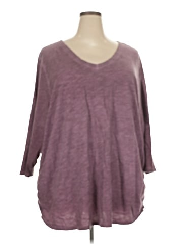 Lane Bryant 3/4 Sleeve T-Shirt (view 1)