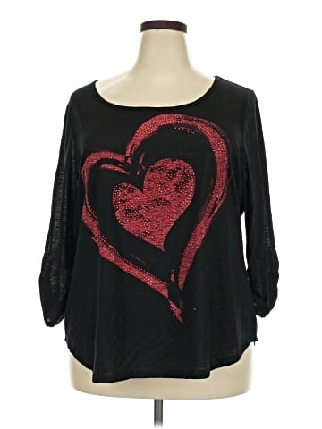 Style&Co 3/4 Sleeve T-Shirt (view 1)