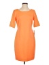 Antonio Melani Solid Orange Casual Dress Size 4 - photo 1