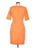 Antonio Melani Solid Orange Casual Dress Size 4 - photo 2