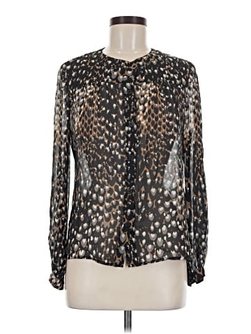 Trina Turk Long Sleeve Silk Top (view 1)