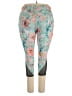 Tek Gear Floral Teal Leggings Size XXL - photo 2