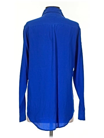 Equipment Long Sleeve Silk Top (view 2)