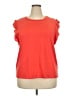 MICHAEL Michael Kors Orange Short Sleeve Top Size 2X - photo 1