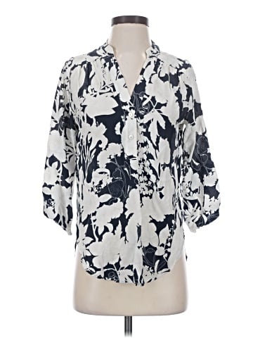 Amour Vert 3/4 Sleeve Silk Top (view 1)