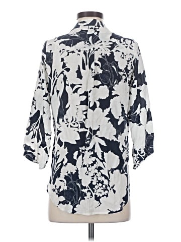 Amour Vert 3/4 Sleeve Silk Top (view 2)