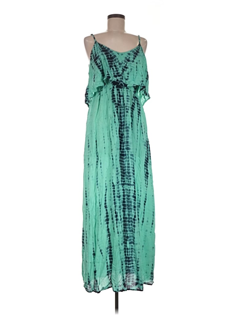 Pre-owned Japna Casual Dress In Teal