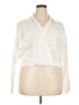 Future Collective 100% Cotton Ivory 3/4 Sleeve Button-Down Shirt Size 2X - photo 1