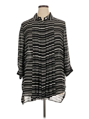 Black Label by Chico's 3/4 Sleeve Blouse (view 1)